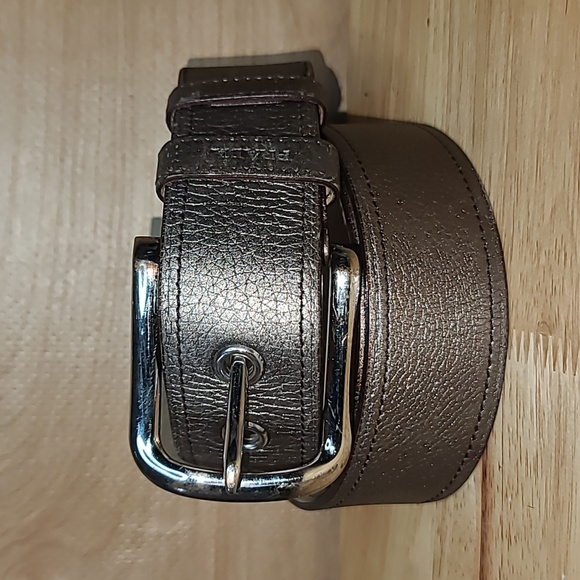 Prada Accessories - Prada Gold Metalic Belt Sz 38